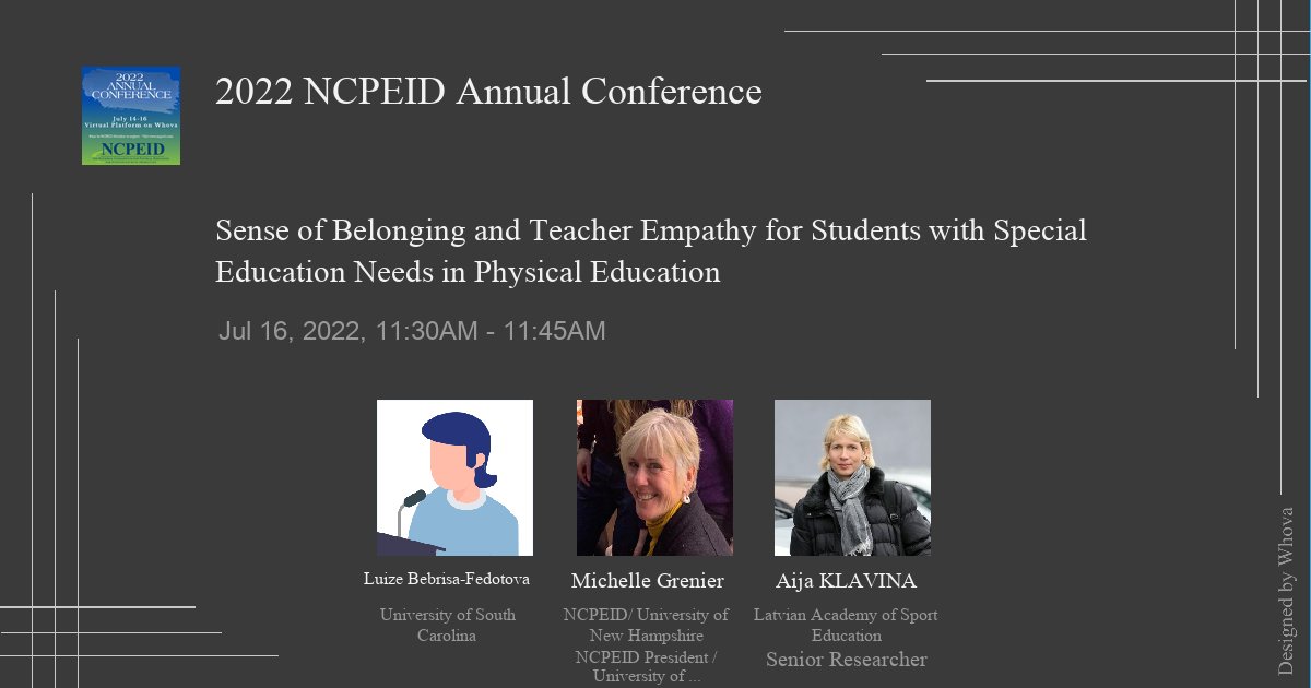 Free Communication sessions coming up at our Annual NCPEID Conference!  -via Whova Event App