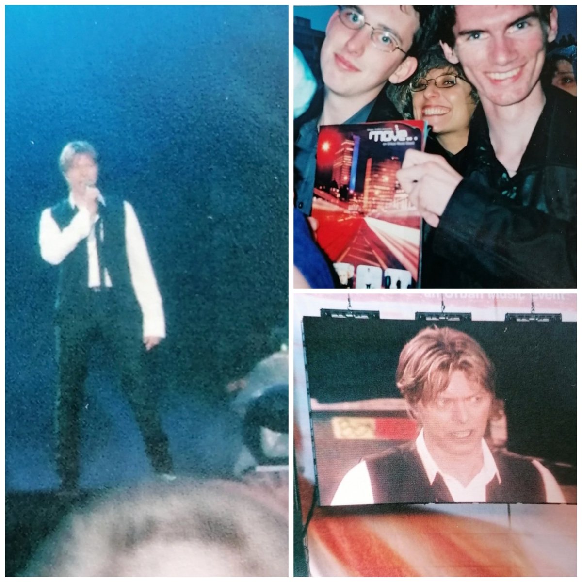 RedshawDavid's tweet photo. 20 years to the day since I saw the legend that is @DavidBowieReal for the first time at Old Trafford with @suedeHQ and @divinecomedyhq on the same bill. It's as if I was asked to hand pick the lineup myself! #DavidBowie #Suede #DivineComedy #MoveFestival #Manchester https://t.co/URuPn6GUeg