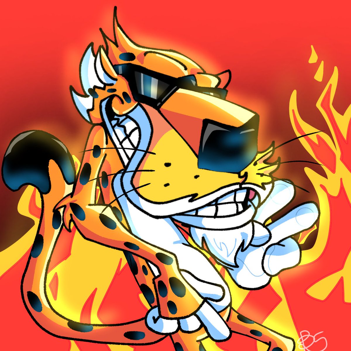 Flaming HOT 🔥 
#cheetos #digitalart