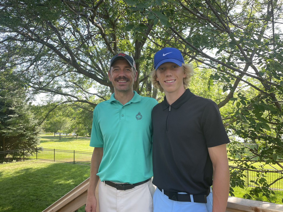 _JacksonMann's tweet photo. The newest father son alternate shot Club champions 😂 https://t.co/IIeWQ6V5No