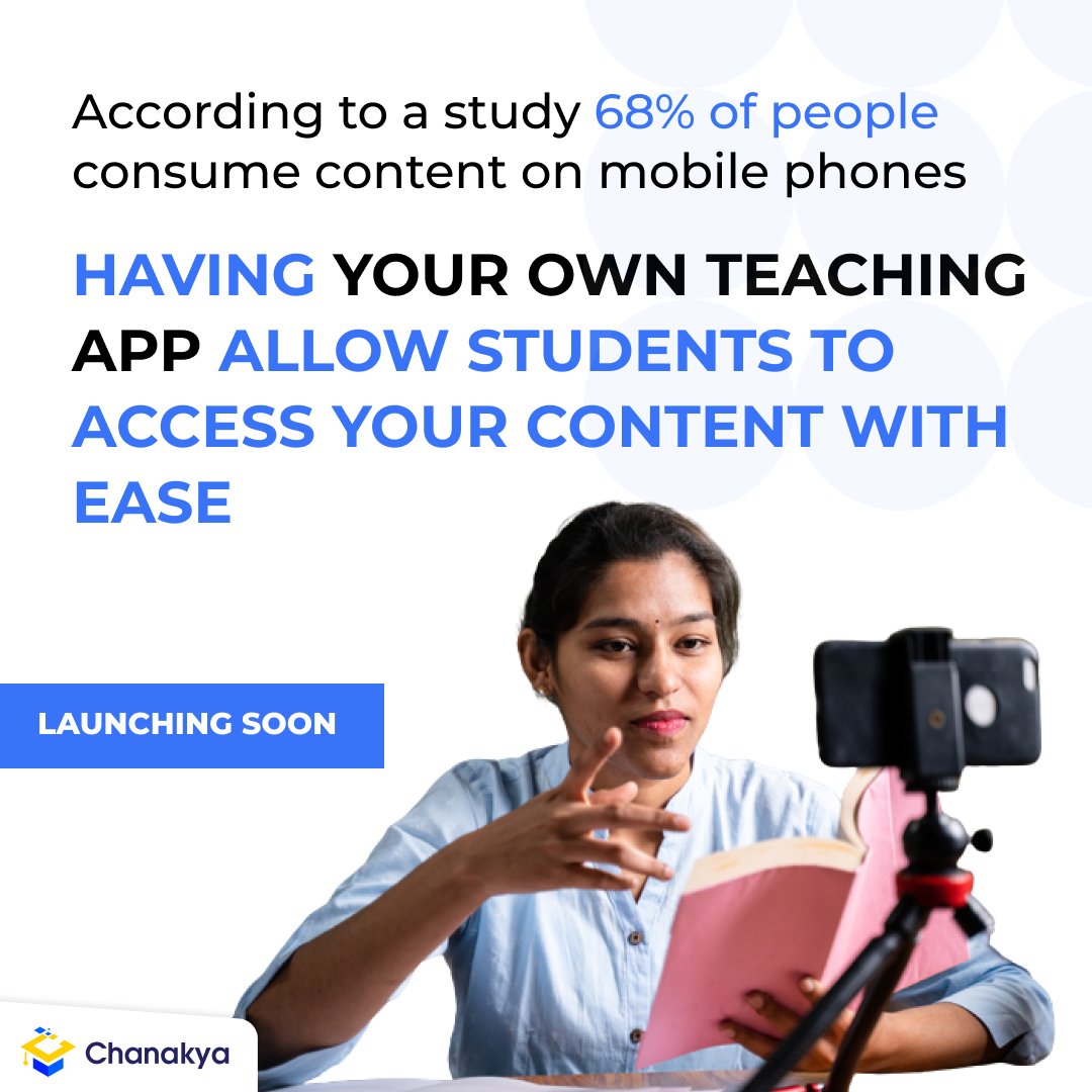 my_chanakya's tweet image. Studying via mobile phones is something most students tend to do these days, so wouldn&apos;t it be so much easier to have your own app which would help your students reach you more easily?!
.
.
.
.
#onlineteaching #onlineteachingapp #teaching #tutors #teachingapp #onlineeducation