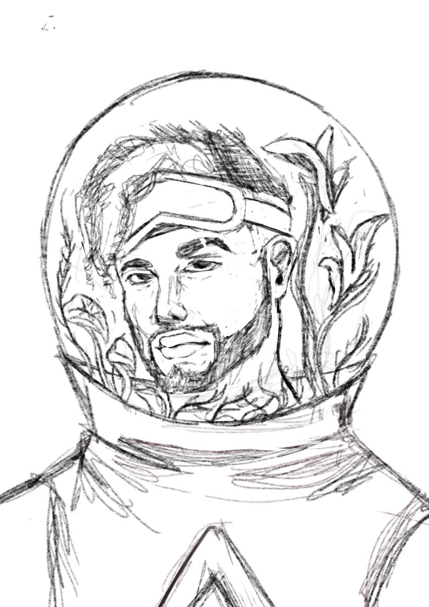 defnotcolleen's tweet photo. Mirage sketch #ApexLegends 
#MissSummers https://t.co/uJLayJ03PK