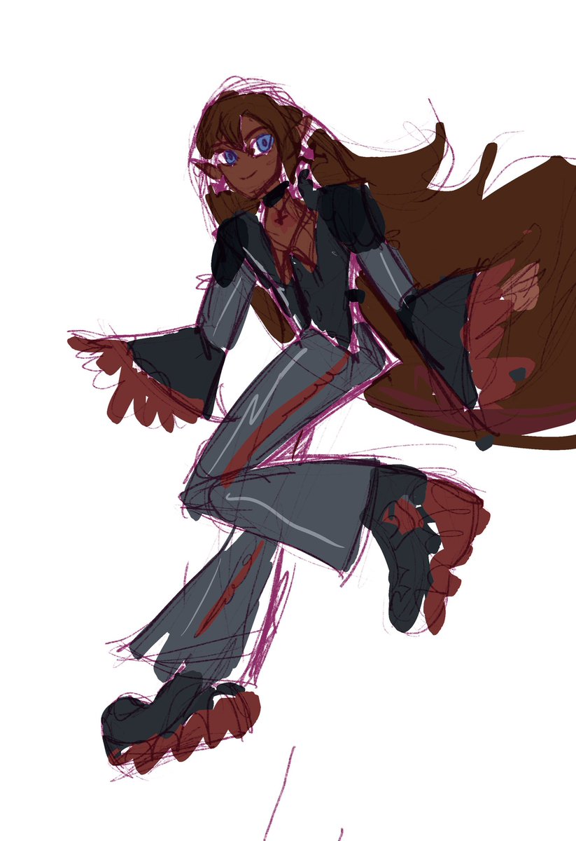 Mariathehuman_'s tweet photo. Art Fight attack for @/princeluna999’s character https://t.co/8KCVGoFBCs