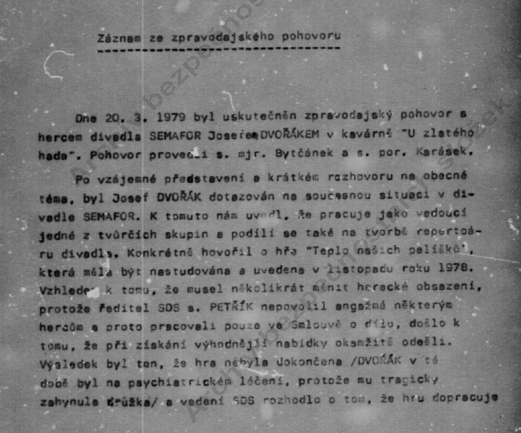 PavelNovotnak's tweet photo. Pepa Dvořák práskající, imrvére nespokojený s poměry v divadle, filmu a televizi. Zásadně nezapomíná na jedovou slinu na téma Jiří Suchý, ostatně StB Dvořáka využívala především coby ucho v SeMaForu. Nesoudím, jen konstatuji nad pročítáním zajímavého svazku  důvěrníka StB. https://t.co/QlZeeJxToh