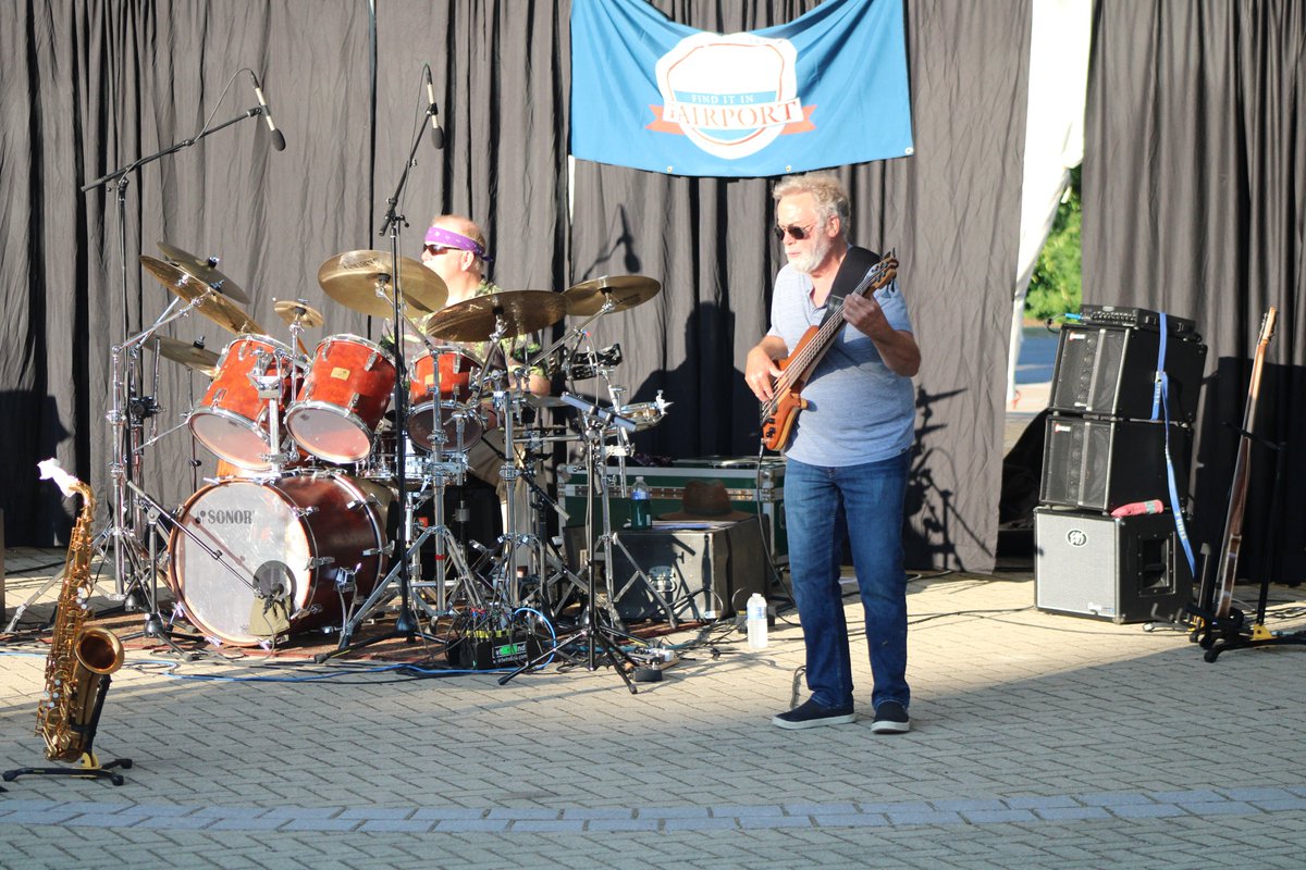 PerintonRec's tweet image. Solfrito and Bill Tiberio Band kicked off the Center Stage at Center Park Sunday concert series Sunday.
The free concerts are co-produced by the Town of Perinton and Wegmans. This week's concert was sponsored by Fairport Perinton Merchants Association.