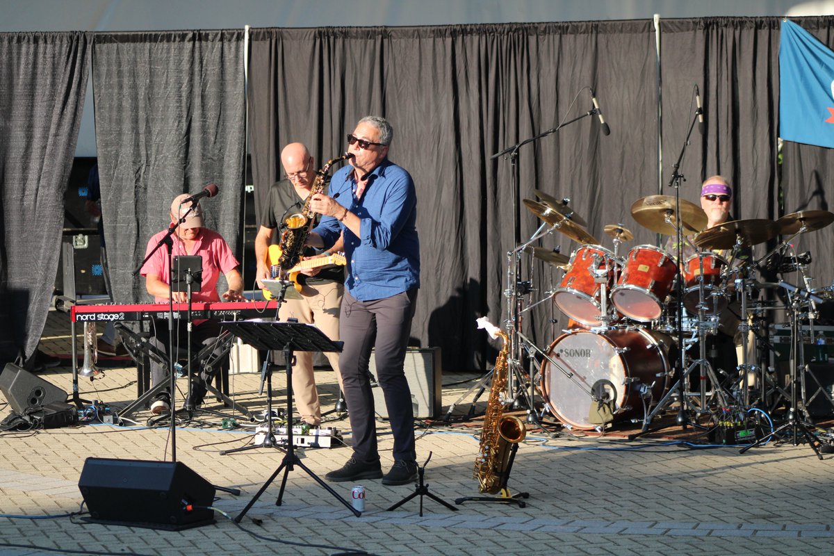 PerintonRec's tweet image. Solfrito and Bill Tiberio Band kicked off the Center Stage at Center Park Sunday concert series Sunday.
The free concerts are co-produced by the Town of Perinton and Wegmans. This week's concert was sponsored by Fairport Perinton Merchants Association.