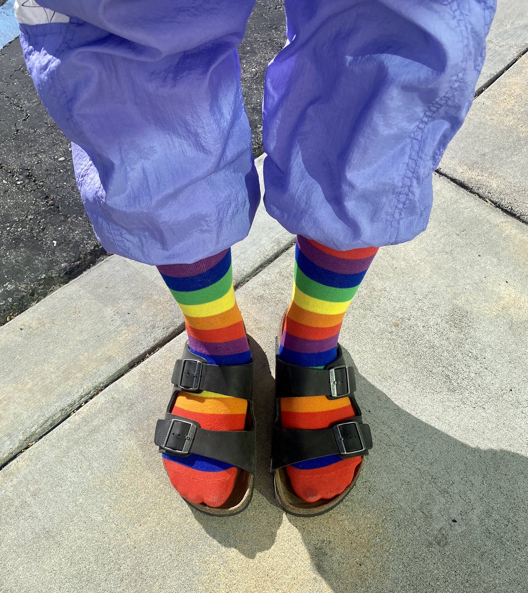 maggiethebard's tweet photo. Forgot to show off my socks on today’s stream…

BEHOLD… my socks! #pridesocks 🌈 https://t.co/mOdZiUkN08