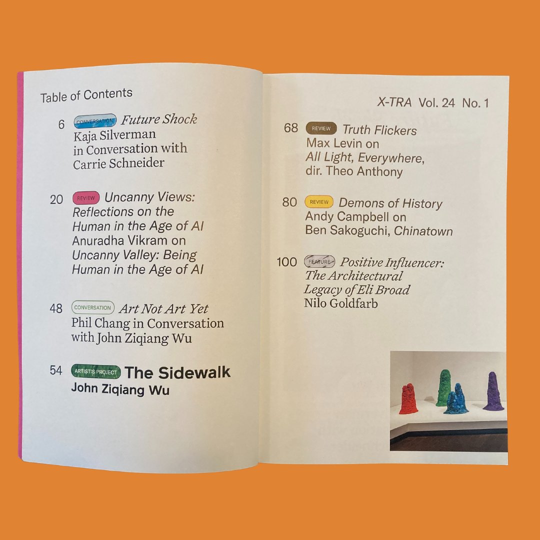 XTRAartjournal's tweet photo. Behold! X-TRA Volume 24, Number 1. Spring 2022.
Thank you to our incredible contributors, Editorial Board members, and staff for another poignant contribution to contemporary art discourse.
Cover: Martine Syms
#XTRAContemporaryArtJournal
#LosAngeles
#StillPrinting https://t.co/9cAumBh1RA
