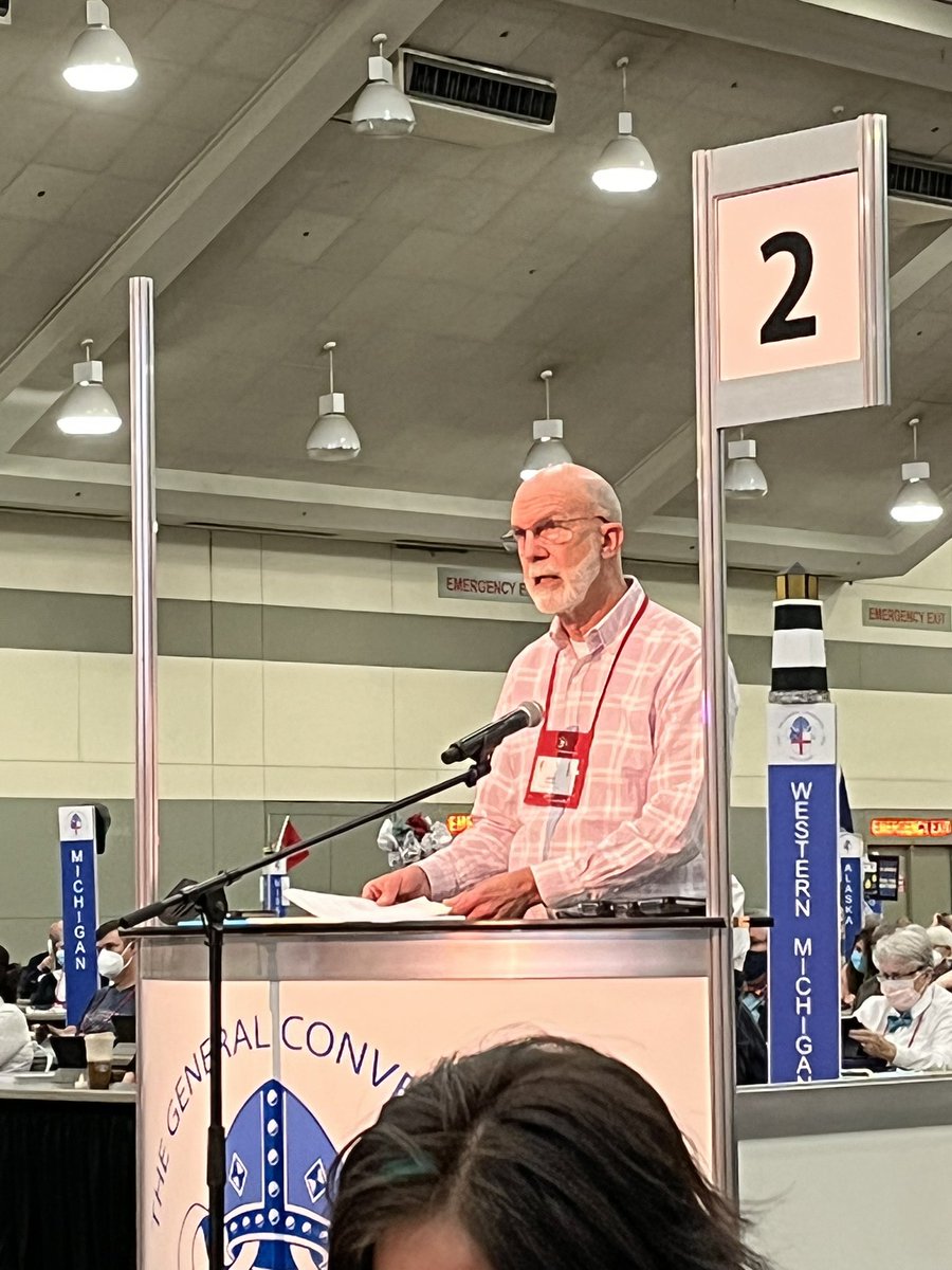 AdamTrambley's tweet photo. Jim Steadman making an important amendment at #gc80 https://t.co/Snd9xvBYOS