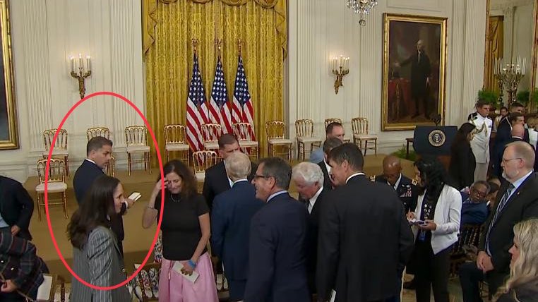 bennyjohnson's tweet photo. Hunter Biden has documented himself committing dozens of crimes in his text messages and on video.

If any other American did half of what he has done, they’d be in jail.

Instead, since Hunter’s dad is President, he gets to sit front row at at White House. https://t.co/ILnq4ypG3E