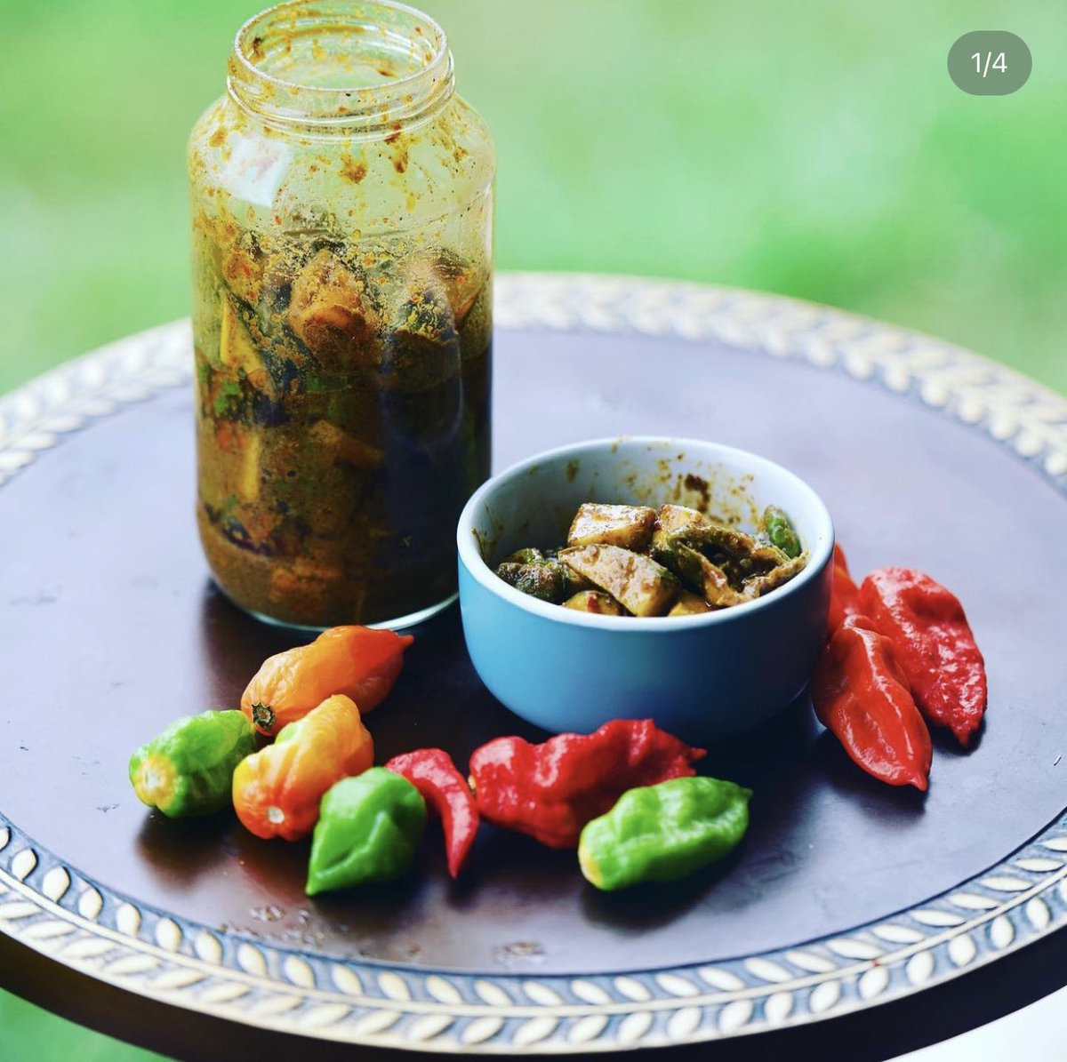 VaNiPaLeTi's tweet photo. 🔥Raw Mango Pickle🔥
Raw mango along with planter grown #scotchbonnet #scorpion #Habanero peppers 🌶
#acgfoodies
#fermentedfoods
#spicyhot
#Scoville
#mangoes
#pickles
#planter2table
#food https://t.co/fKB5etySw7