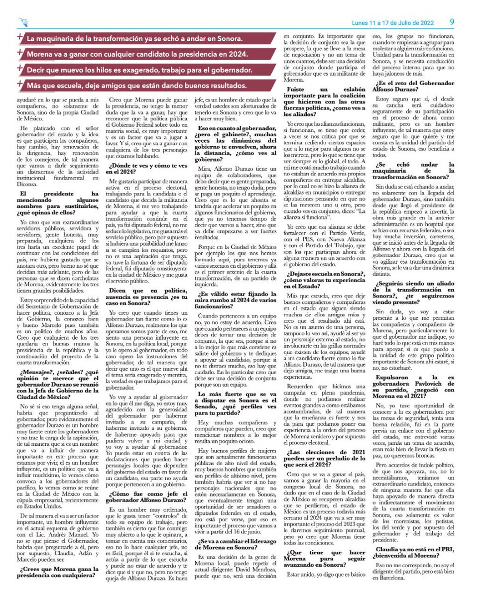 felguimor's tweet photo. Lista la edición digital de la publicación impresa de esta semana en nuestro portal.
https://t.co/qnJvKbf3hI
En portada @Valencia_Guzman Nuevo Titular de Diconsa a Nivel Federal; además portada Descanse en Paz David “Pequeño” Guirado,Grande del Periodismo en Sonora @AlfonsoDurazo https://t.co/U13hXGpKio