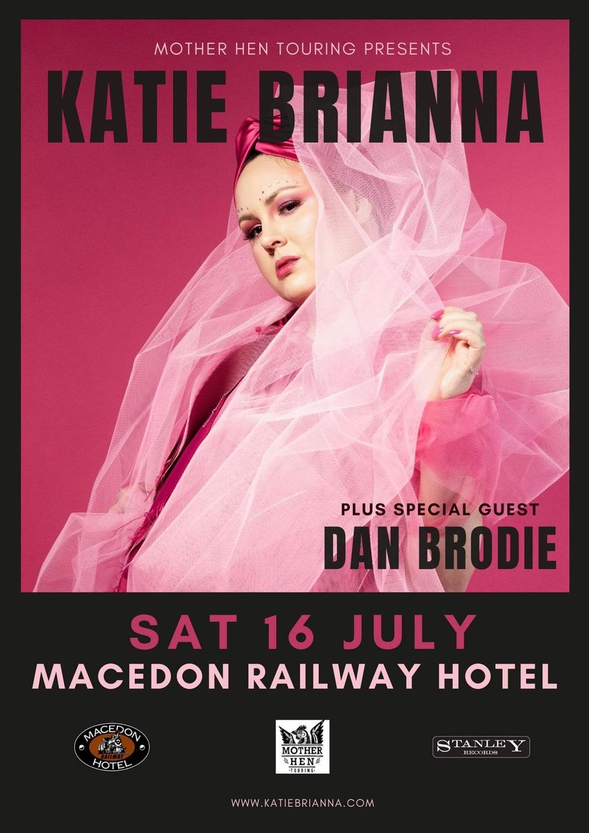 Hiya Melbourne and surrounds! I’m playing the beautiful Macedon Railway Hotel this Saturday night. I really think you should come ❤️‍🔥 Tix from @TryBooking Spesh guest Dan Brodie.