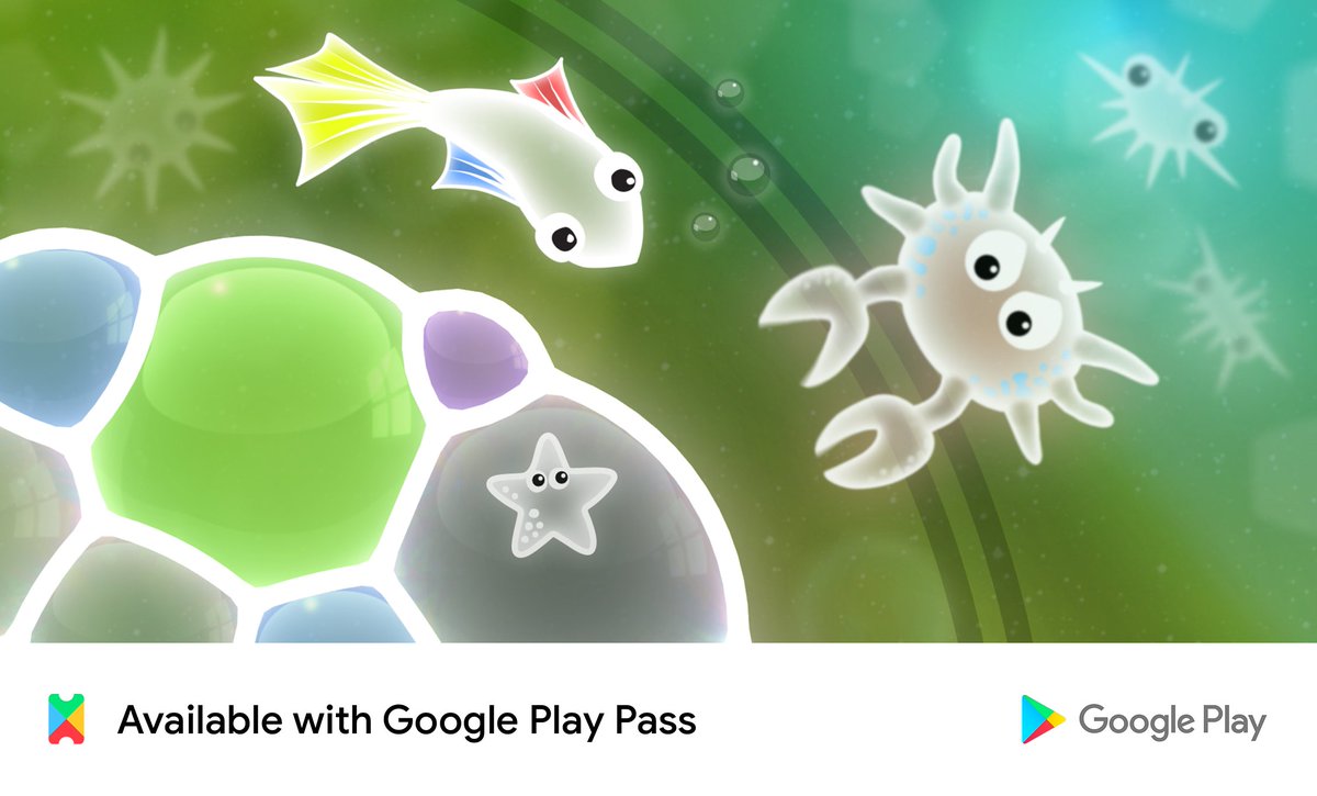 Now available with Google Play Pass! Unlock 50 extra Tiny Bubbles levels in 2 worlds with your subscription. You also get Dark Mode graphics with double Infinity moves. It's an ad-free premium experience! play.google.com/store/pass?pca… <a href="/GooglePlay/">Google Play</a> #PlayPass #IndieGame #PuzzleGames