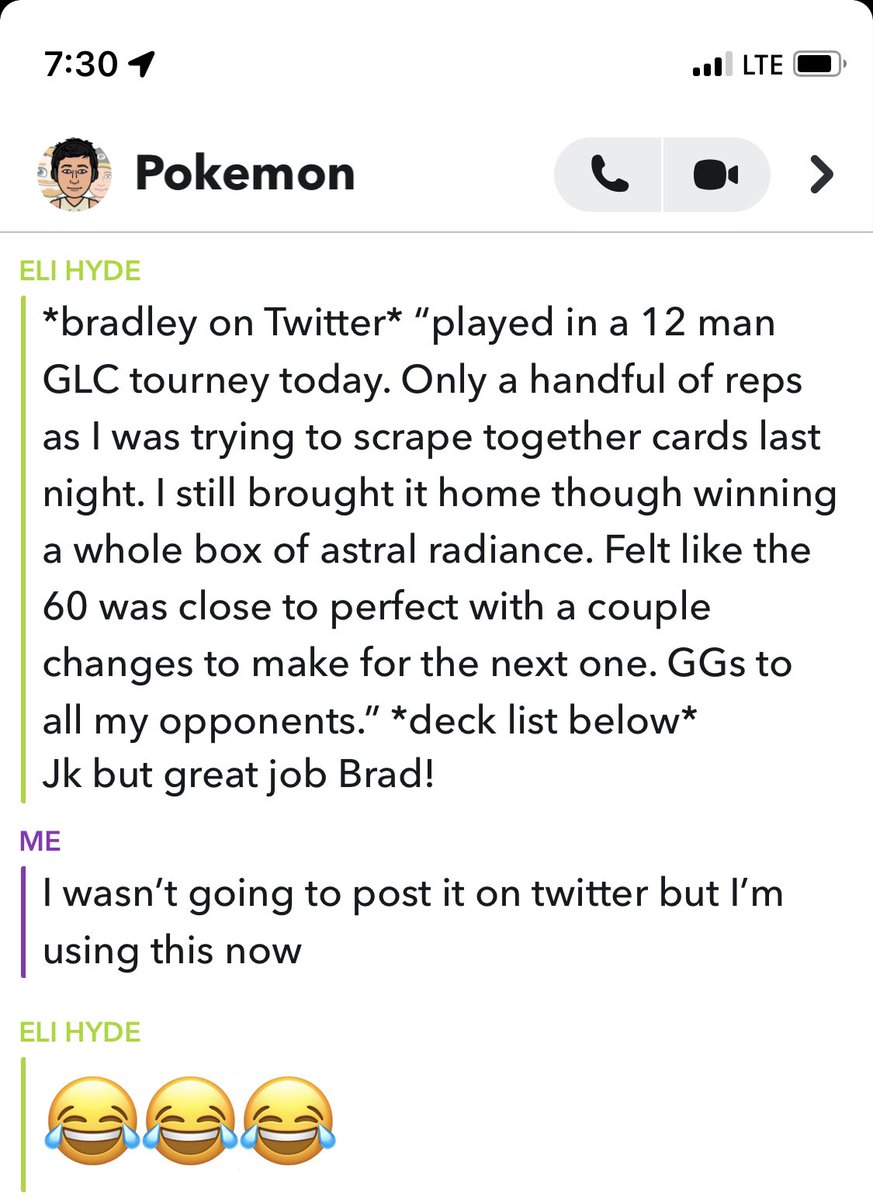 sw4ginator5000's tweet photo. Played in a 12 man GLC tourney today. Only a handful of reps as I was trying to scrape together cards last night. I still brought it home though winning a box of astral radiance. Felt like the 60 was close to perfect with a couple of changes to make for the next one @enjoifriend https://t.co/m152vPQNpp