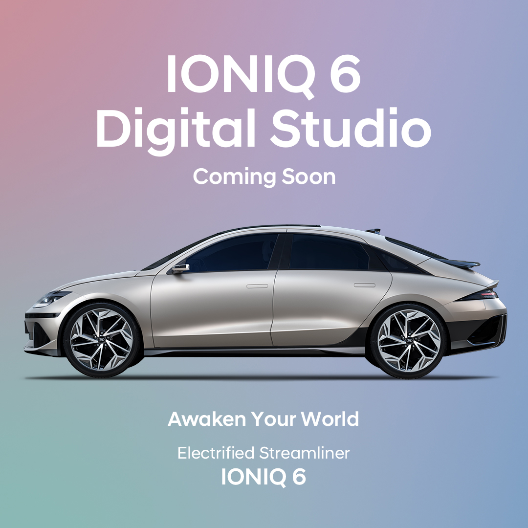 HMGnewsroom's tweet image. Can You imagine a life with the #IONIQ6? What could it look like?

Find out in the six IONIQ 6 themed Digital Studios which will be revealed right after the IONIQ 6 Digital World Premiere on July 14th KST. 

Awaken Your World

Electrified Streamliner
IONIQ 6 

#DigitalStudio