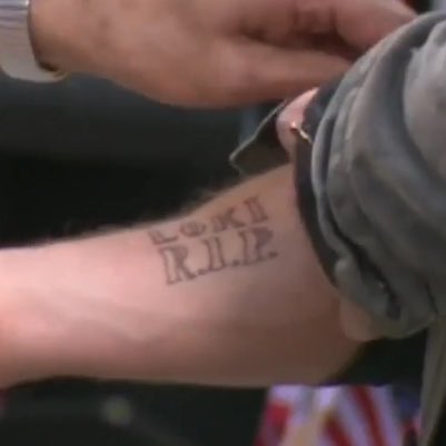 thank you taika waititi for this masterpiece of a rip loki tattoo