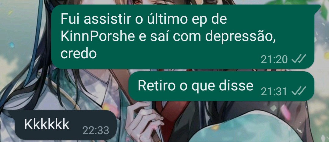 My_Monarchy's tweet photo. Fui comentar do último episódio de #KinnPorscheTheseries faltando 10min para terminar kkkkkk https://t.co/EhpR0zdOfF