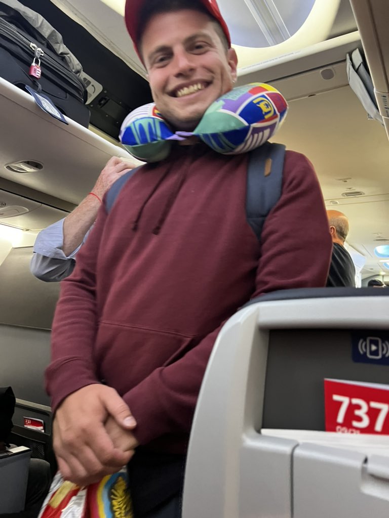 OBJYN1's tweet photo. we are SO pumped to be headed to the World Championship of Flag Football!!! Here are a few members of the team boarding a plane to the tournament, which will be held in the Czech Republic! https://t.co/xJ57Yoe3Tp
