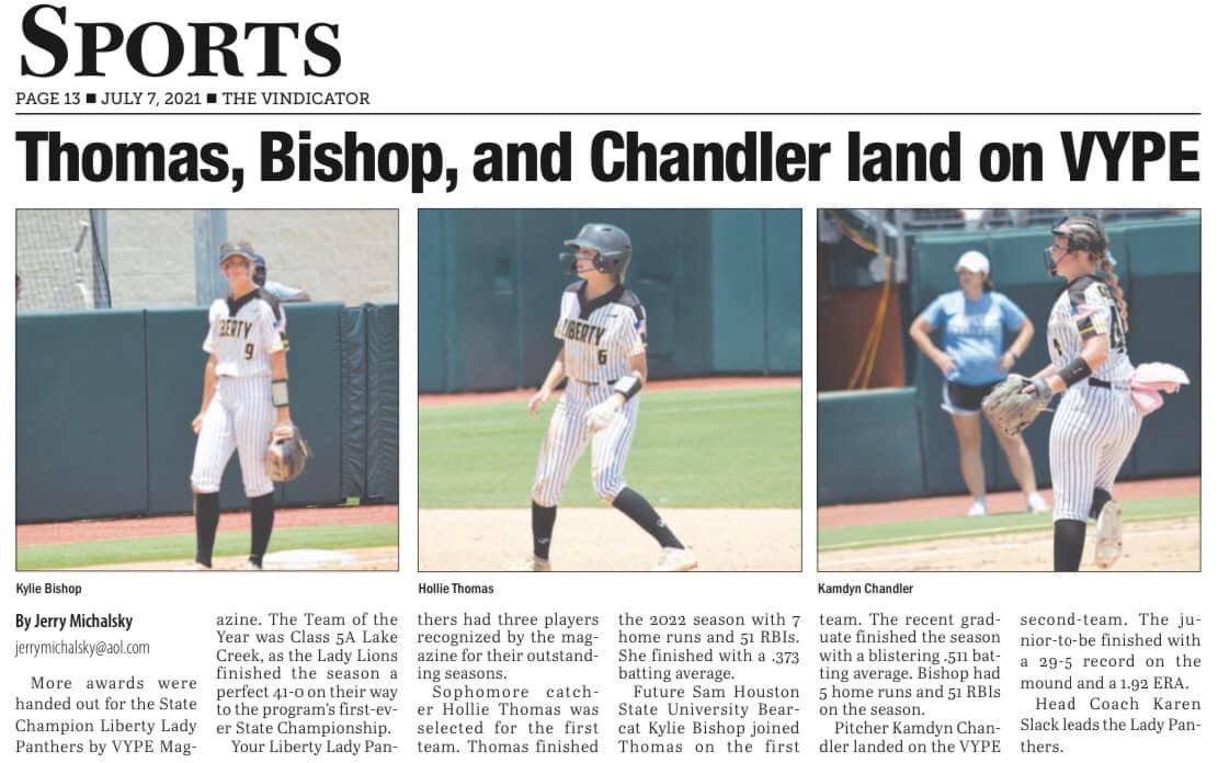 18UTDD's tweet photo. Congratulations to @ChandlerKamdyn and @HollieThomas24 two of our 16u Dirt Divas. https://t.co/9ltuAaVhm4