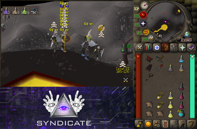 SyndicateOSRS's tweet image. The Syndicators had a nice little short prep battle with @OSRS_VR tonight. Crashers attempted to hit the battle once in the first 10mins, but after a loc switch, were nowhere to be found. Appreciate the actions as always VR, til next time.

Discord: discord.com/invite/syndica…