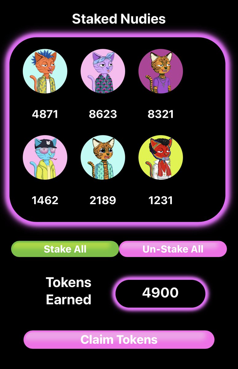 Let’s goooo! Raking in this $CashNip! <a href="/LilNipNudie/">Lil Nip | @NFTLA | @MiamiNFTweek</a> is going to be a Nip Billionaire 😎 in no time! <a href="/nudiecommunity/">NUDIE COMMUNITY</a> is killing it with #NFTStaking. #NFTCommunity you need to be cashing in on these #Tokenomics