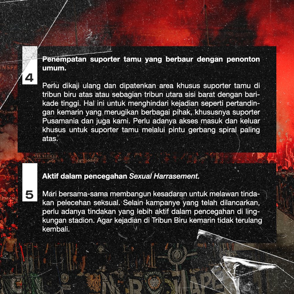 Evaluasi Besar-Besaran ‼️

Selama kurang lebih dua hari selepas pertandingan, kami mencoba melihat kembali temuan, laporan, dan evaluasi. 

Harapannya agar manajemen <a href="/PSSleman/">PSS</a> dapat berbenah secara menyeluruh dalam melaksanakan pertandingan.