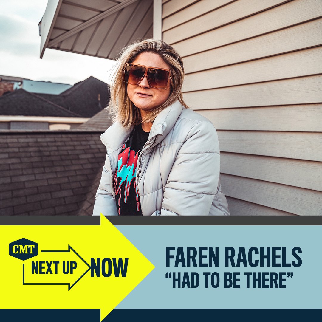 farenrachels's tweet photo. HUGE thank you to @CMT for premiering the #HadToBeThere music video this week!!! 🙏🏼 CANT WAIT for y’all to see it on July 12th ❤️ #cmtnextupnow #womenincountry #cmt https://t.co/7NZi5tdfoK