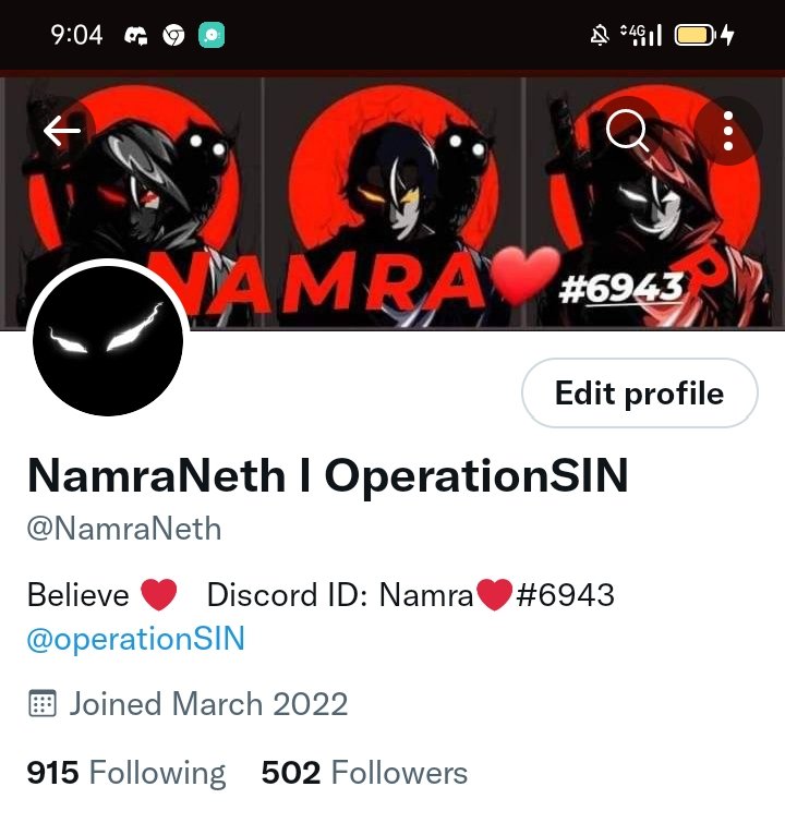 502 followers and counting ❤️❤️❤️ A lot of things happening right now but im still bullish about this ONE❤️ trusting the process and Boss @HatoETH, i know im still in the right path👍💪
#POSITIVEmonday
#WeAreSINNERS
@ivii1296 @MekelNft @Sn0w0017 @Jacktavo @vvvsnft @bae_nftttt