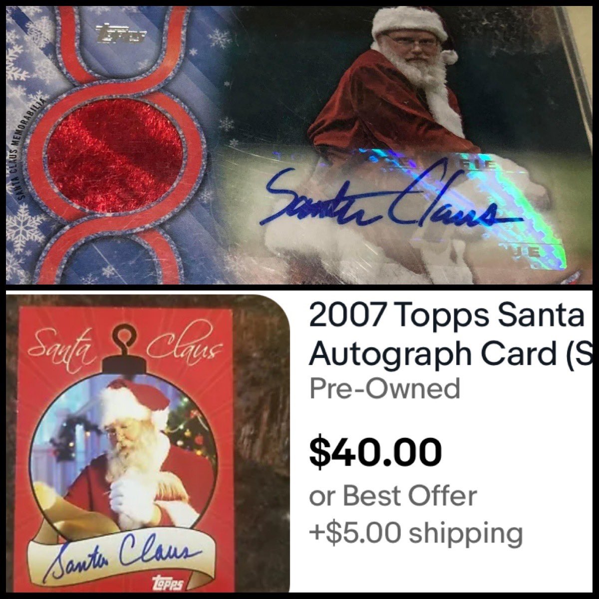 RunGoodLife's tweet photo. OH MY GOD HOW DEEP DOES THIS TOPPS FAKE AUTO SCANDAL RUN ?!?? 🎅🏻 https://t.co/dmnWoSeE8q
