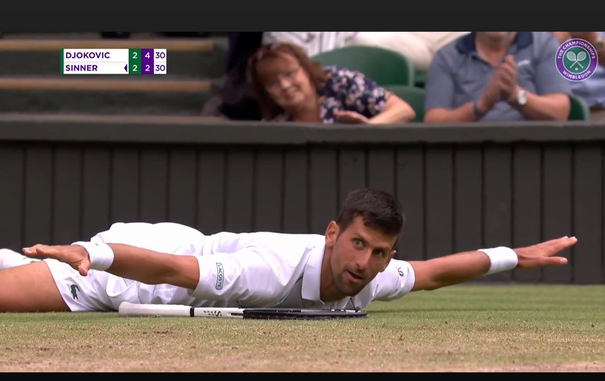ronaIdofans's tweet photo. CONGRATS NOVAK!! 21 Grand Slams let’s gooo!! 🥳This pose will always be iconic @jelenadjokovic @DjokerNole I love you guys❤️❤️ https://t.co/ftZ2jr4h8h