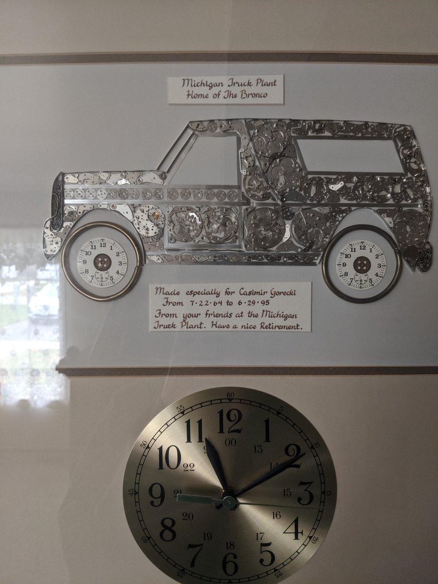 BuddyrooAv's tweet photo. My grandfather worked at Ford's Michigan Truck Plant and was involved in Bronco production for nearly the entire original run of the nameplate. He had his own fourth generation Bronco, specially prepared for him. I wish I had gotten a chance to see it https://t.co/y2EBRqdam2