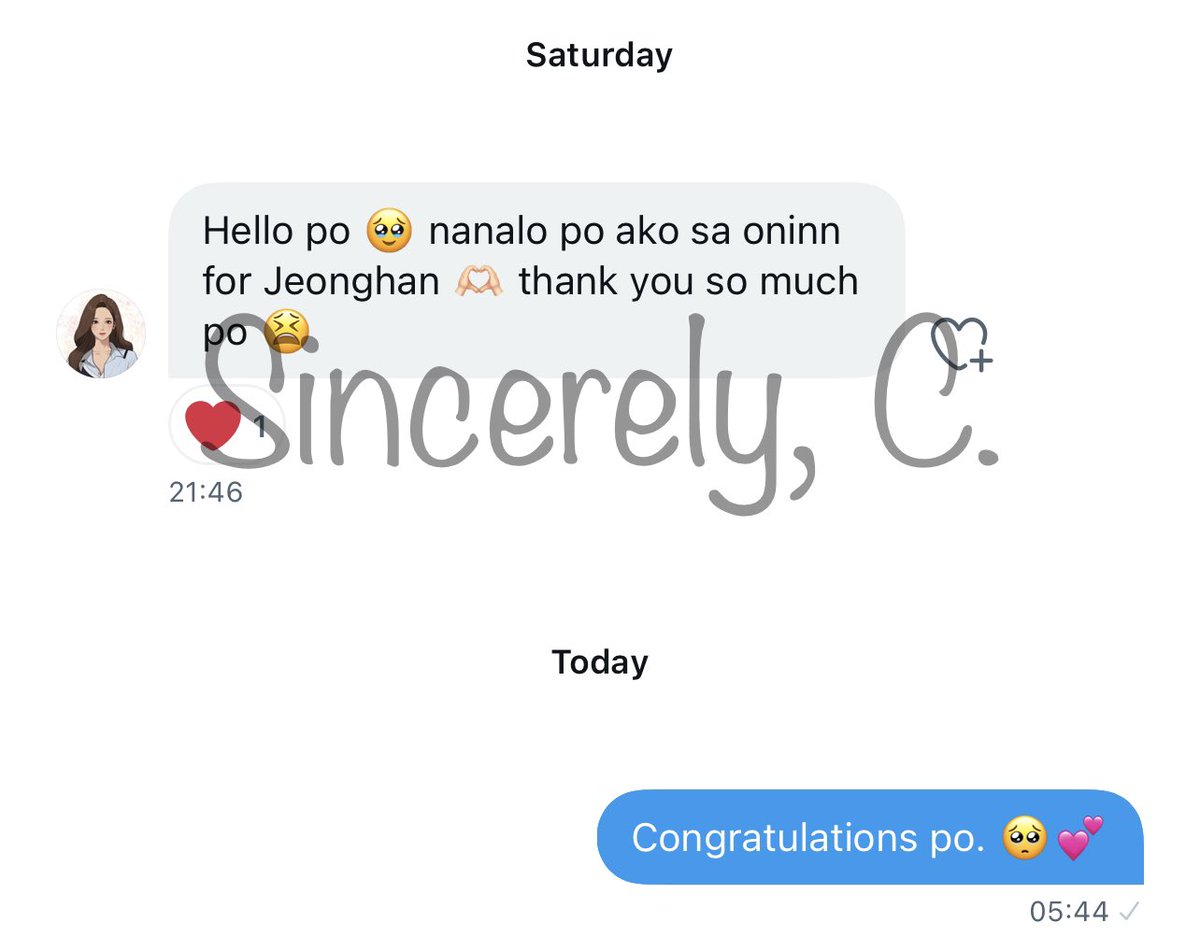 __sincerely_c's tweet photo. #SincerelyCAssistance
Another ONINN ASIA WINNER! ππ
Congratulations! π
#DearestC https://t.co/6XDEzJv32L