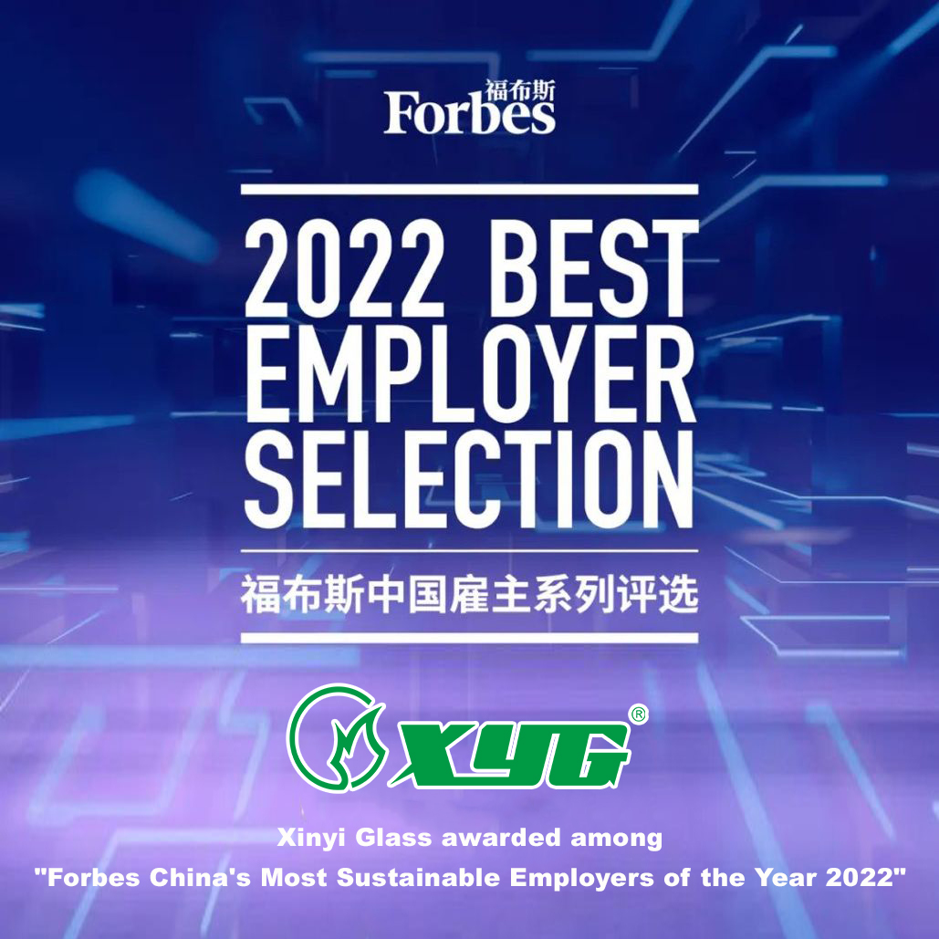 xinyiglass's tweet photo. Xinyi Glass awarded among "Forbes China's Most Sustainable Employers of the Year 2022" #Forbes #XinyiGlass #XYG https://t.co/bJA2oUXgLJ