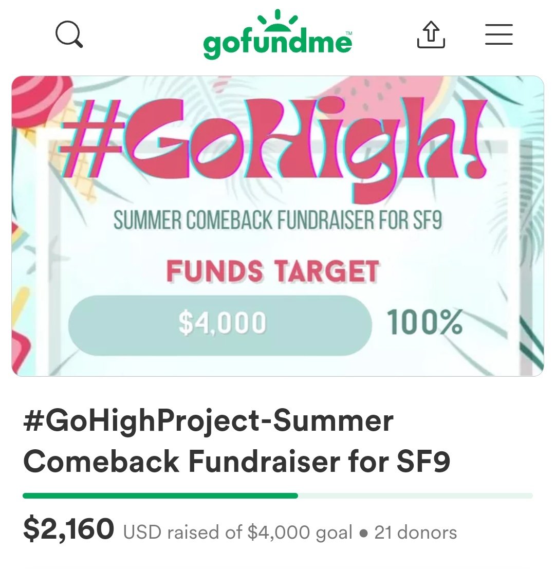 sf9helpdesk's tweet photo. #GoHighProject: Summer Comeback Fundraiser for #SF9 🌴🌊

Update July 11, D-2 till CB
💲TOTAL: 4162 (104%) 🔥🔥🔥

WE HIT THE GOAL! Thank you so much to all donors for trusting us especially those who gave very big amounts 🥹 We'll be do our very best to support SF9 ❤️‍🔥 https://t.co/gmnVIgxpi5