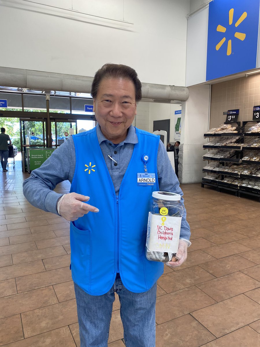 CMNatUCDavis's tweet photo. Hours left to support @CMNHospitals @UCDavisChildren during the annual @Walmart &amp; @SamsClub campaign! Help Arnold and his fellow associates #helpkidslivebetter by making a donation. Can’t make it to the store? Give a gift online: https://t.co/Viar6rx9li https://t.co/BaayiRLWD5