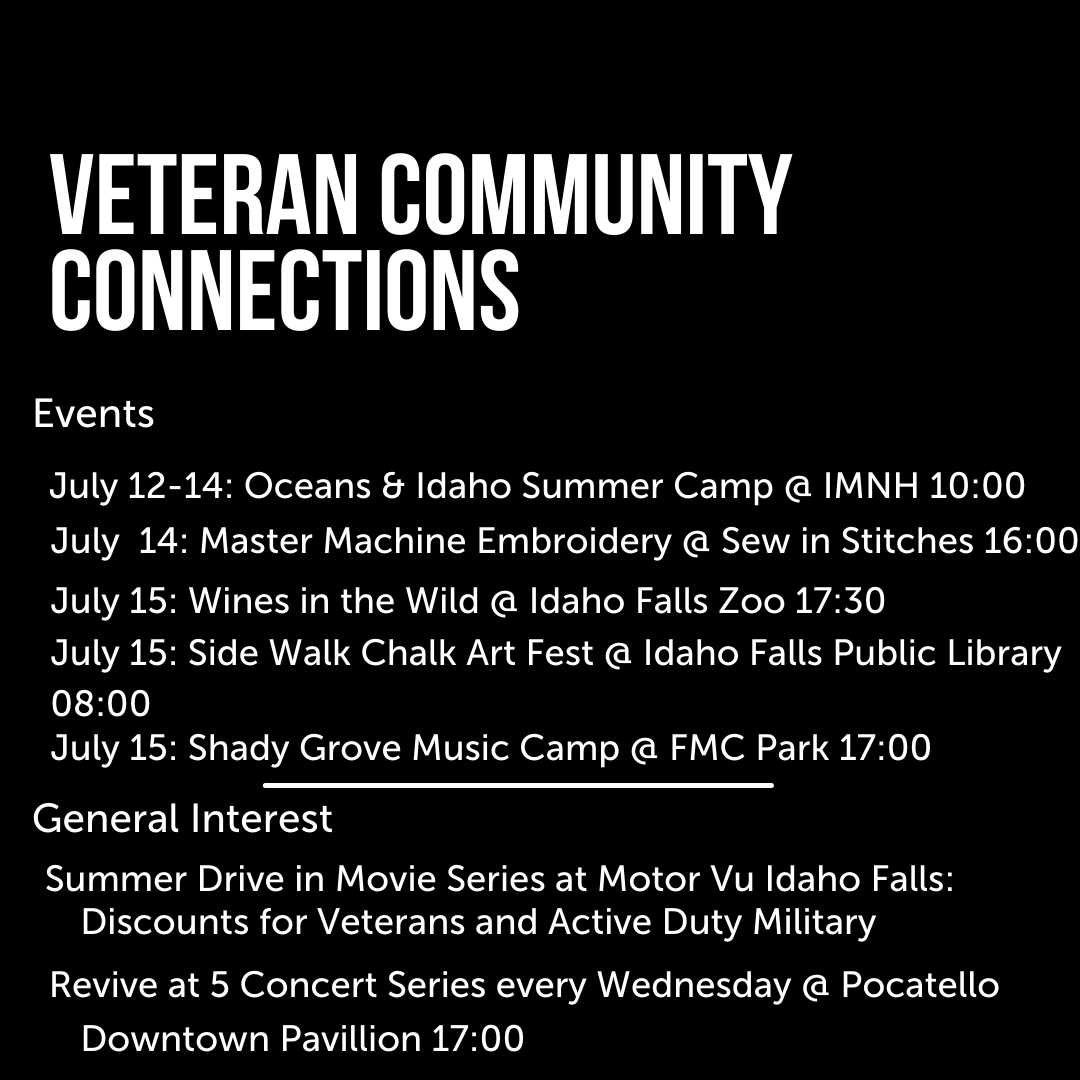 ProgramTrio's tweet photo. Get out in your community this week and enjoy the summer weather! #summer @community #events #veterans #military #veterans #education #music #embroidery https://t.co/53thqbSqTD