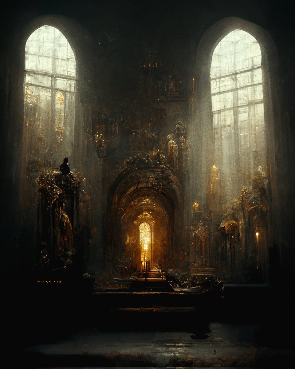 caerus22's tweet photo. 'Portals' manifest themselves out of thin air, commonly within places high in amounts of spiritual energy, such as temples, graveyards and battlefields.
It is unclear whether these gateways are controlled by an entity.
What lies beyond them?
#MidjourneyAI
#conceptart https://t.co/6VE8NCgNEp