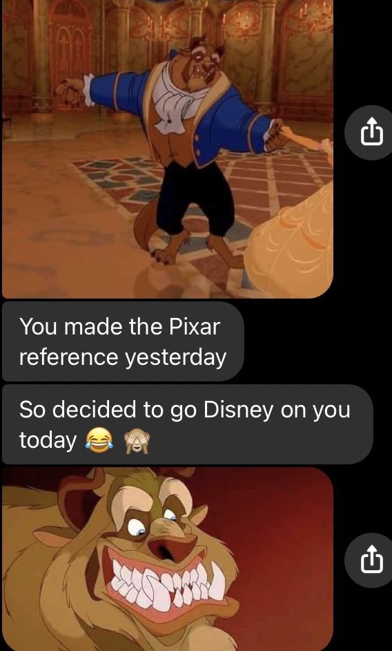 adriborisoy's tweet photo. Comenzó a usar referencias de Disney, viejas, pero referencias al final. ¿Ya me puedo casar @elisblack ? ❤️ https://t.co/MlWWTJARkR