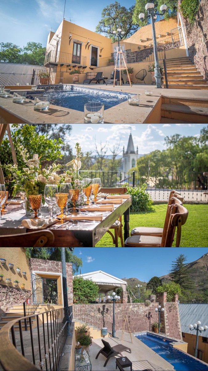 QuintaAcacias's tweet photo. Tuvimos el gusto de ser el sitio para la boda de Verónica y Fernando. Te mostramos algunas fotos del espacio y montaje en nuestro jardín para este bello evento. 💍🏨🎉 .
.
.
.
#guanajuato #guanajuatocapital 
#bodasdestino #bodasmexico #hotelesdemexico #tesorosdemexico #vivemexico https://t.co/CgLMceU3Nv