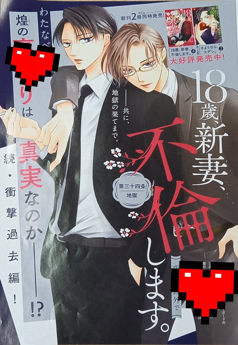 わたなべ志穂先生最新刊「18歳、新妻、不倫します。」8巻