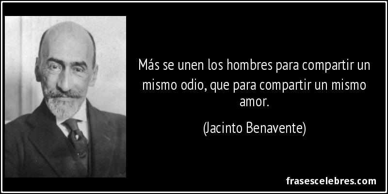 "Las heridas que te causa quien te quiere son preferibles a los besos engañadores de quien te odia." – Salomón

"Acumular amor significa suerte, acumular odio significa calamidad." – 
Paulo Coelho

#CubaPorLaPaz 
#CubaViveYTrabaja 
#CubaEsCultura 
#CubaPorLaVida