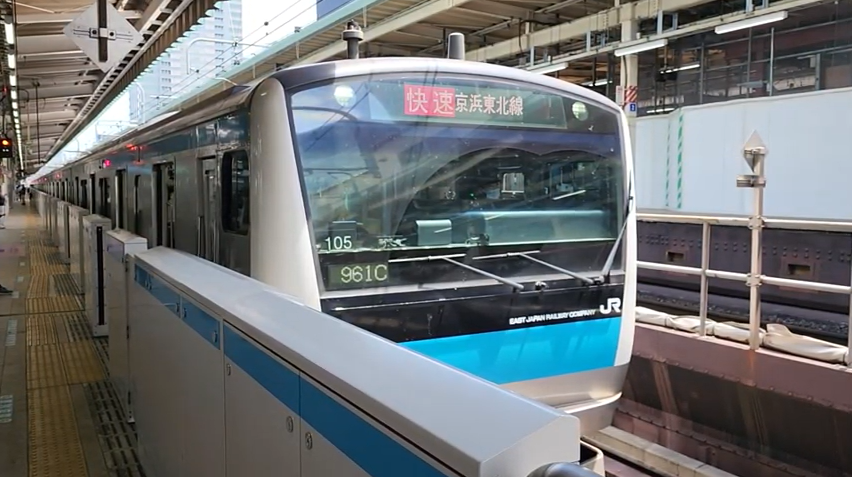 metorophile's tweet photo. [#Keihin_Tohoku Line, Series E233-1000, Rapid for Kamata] Departure

YouTube https://t.co/GVGKHwGsN9 https://t.co/9kVijVnTkf