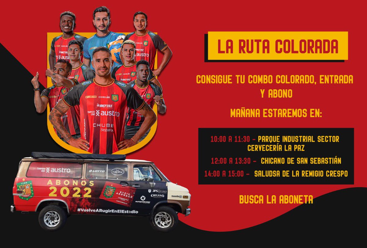 🤩¡Mañana vamos con todo!🤩

Queremos que mañana todos estén en el estadio 🏟 por eso vuelve la aboneta 😱 

Te dejamos los puntos 📍en dónde vamos a estar que puedas adquirir tu combo, entrada o abono 👇🏻👇🏻