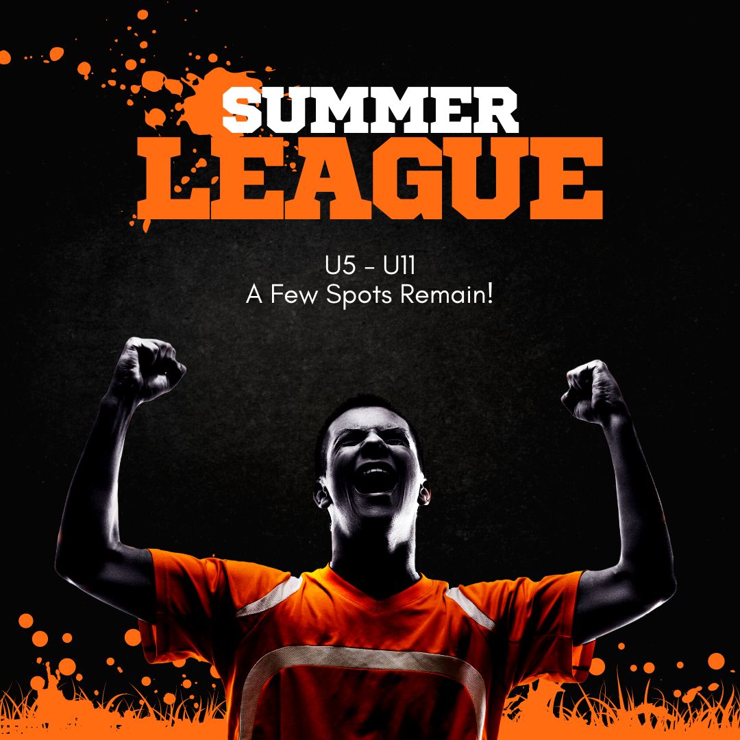 Summer League Starts July 13th, some Spots Remain in the Divisions below.
U5 Mixed - 1 spot
U7 Girls - 12 Spots
U9 Boys - 2 Spot
U9/U11 Girls Combo - 6 Spots

Follow The Link here to Sign up, once the Spot has been Filled it will show SOLD OUT. go.teamsnap.com/forms/325643