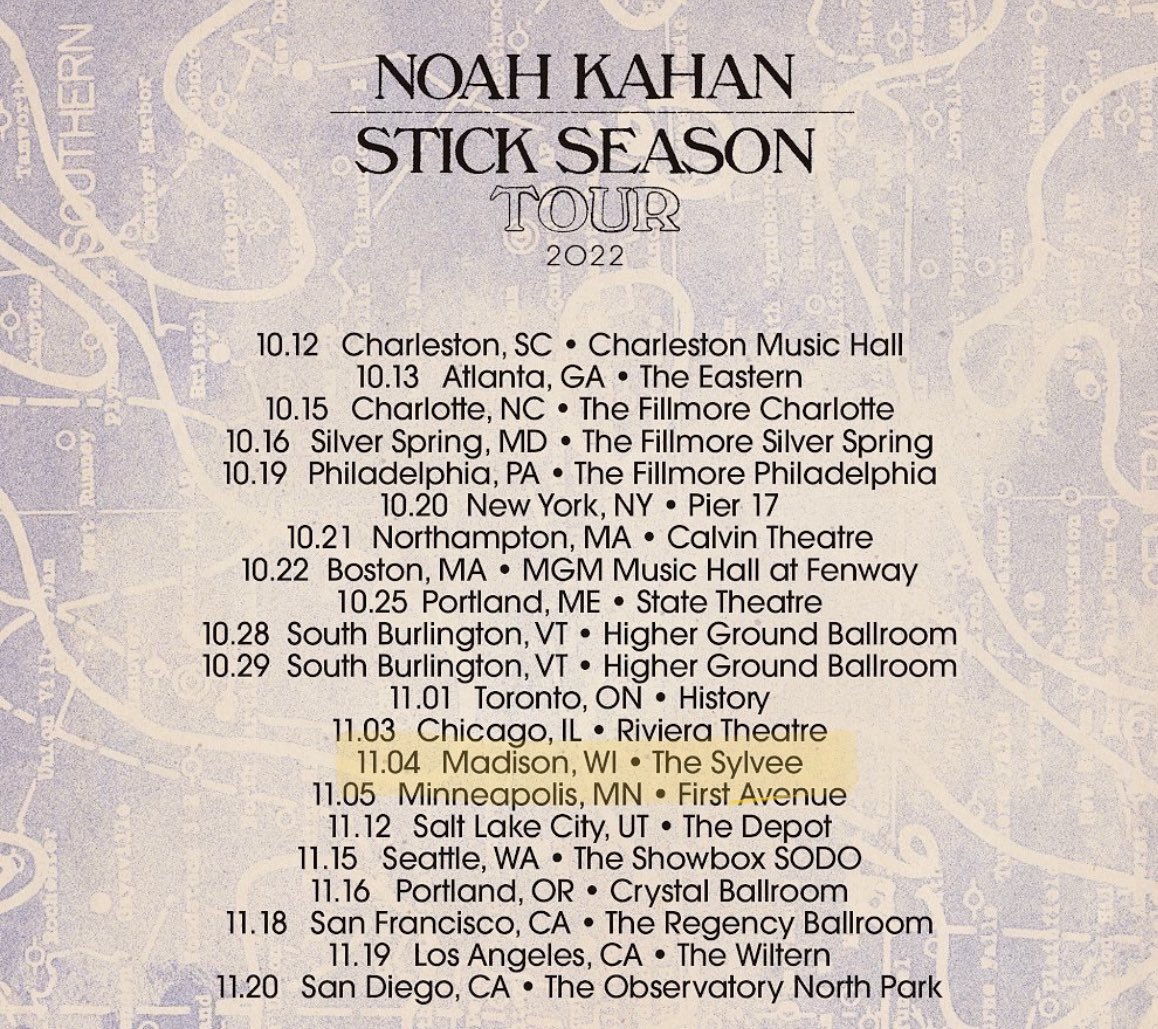 BDfromBMountain's tweet photo. @NoahKahan Thank you. Thank you. Thank you. So excited to see you at the Sylvee! https://t.co/i4SFmOBwX4