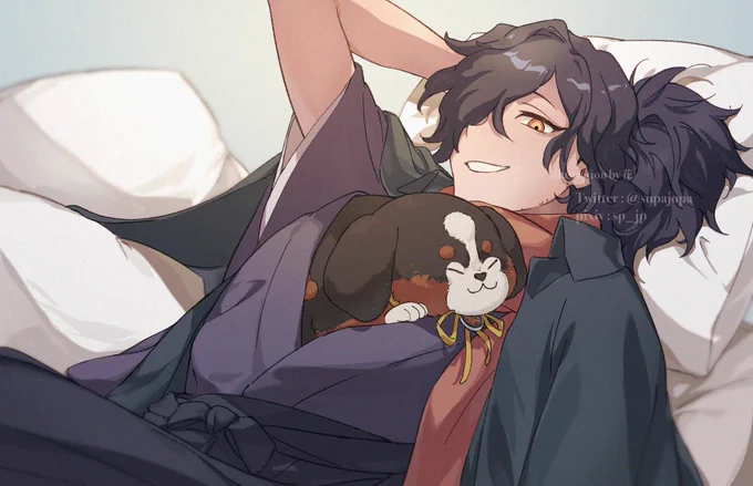 以蔵さんとソウスケ
「おまん まっことぬくいのう」 #FGO 