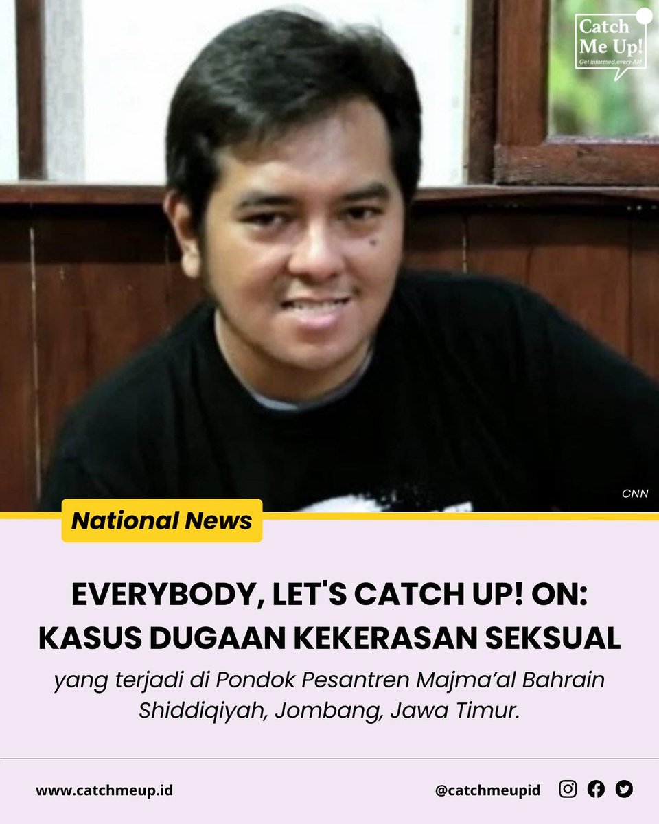 Lengkap… selengkap-lengkapnya, kasus dugaan kekerasan seksual Bechi terhadap santriwati. 

Setelah bertahun-tahun sampe 3x ganti Kapolda akhirnya ketangkep juga.