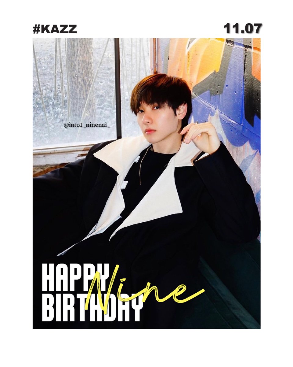 Kazzmagazine's tweet photo. HAPPY BIRTHDAY TO NINE  💫
.
สุขสันต์วันเกิดนะคะน้องนาย~ วันเกิดปีนี้ทาง KAZZ ขอให้นายใช้ชีวิตอย่างมีความสุข มีผลงานปังๆทั้งปี! มีคนรักเพิ่มขึ้นเยอะๆ น่ารักแบบนี้ไปนานๆน้าา❤️
.
#KAZZMAGAZINE #高卿尘
#INTO1Nine https://t.co/82voGpaius