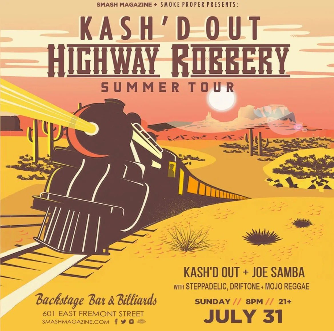 LVROOTS's tweet photo. Let’s go! @BackstageBarLV 7/31
@KashdOutMusic 
@Mojoreggae 
@steppadelic 
@smashmagteam 
@SmashMagazine 
Link in Bio https://t.co/ByvYgqkGeT